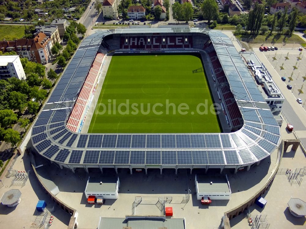 Luftaufnahme Halle (Saale) - ERDGAS Sportpark in Halle ( Saale ) im Bundesland Sachsen-Anhalt