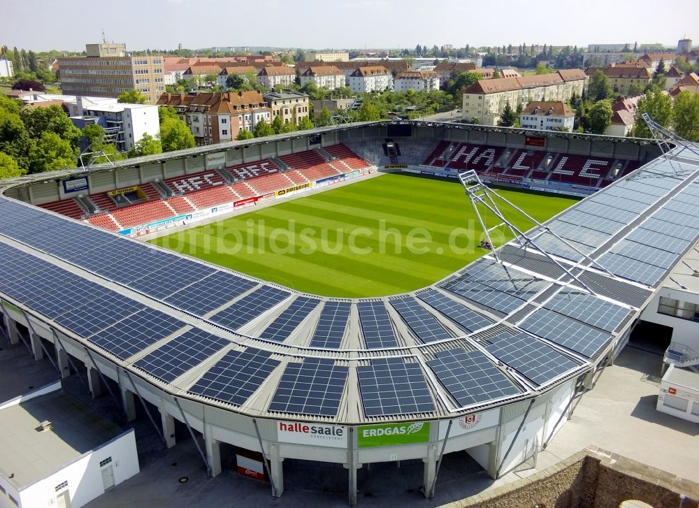 Luftbild Halle (Saale) - ERDGAS Sportpark in Halle ( Saale ) im Bundesland Sachsen-Anhalt