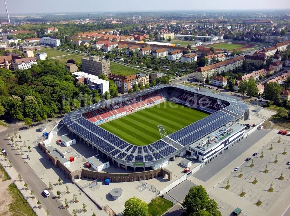 Luftaufnahme Halle (Saale) - ERDGAS Sportpark in Halle ( Saale ) im Bundesland Sachsen-Anhalt