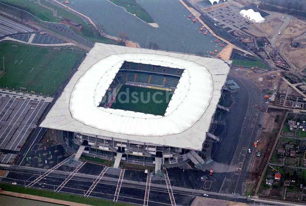 Wolfsburg von oben - eröffnet) des Sportvereins VfL Wolfsburg