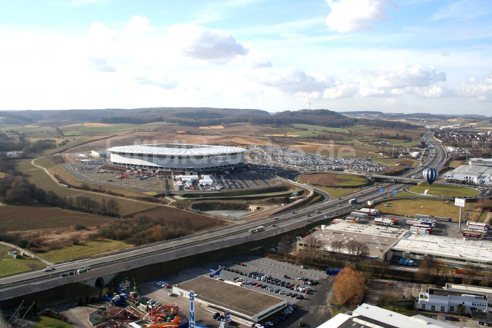 Luftaufnahme Sinsheim - Eröffnung der Rhein-Neckar-Arena in Sinsheim