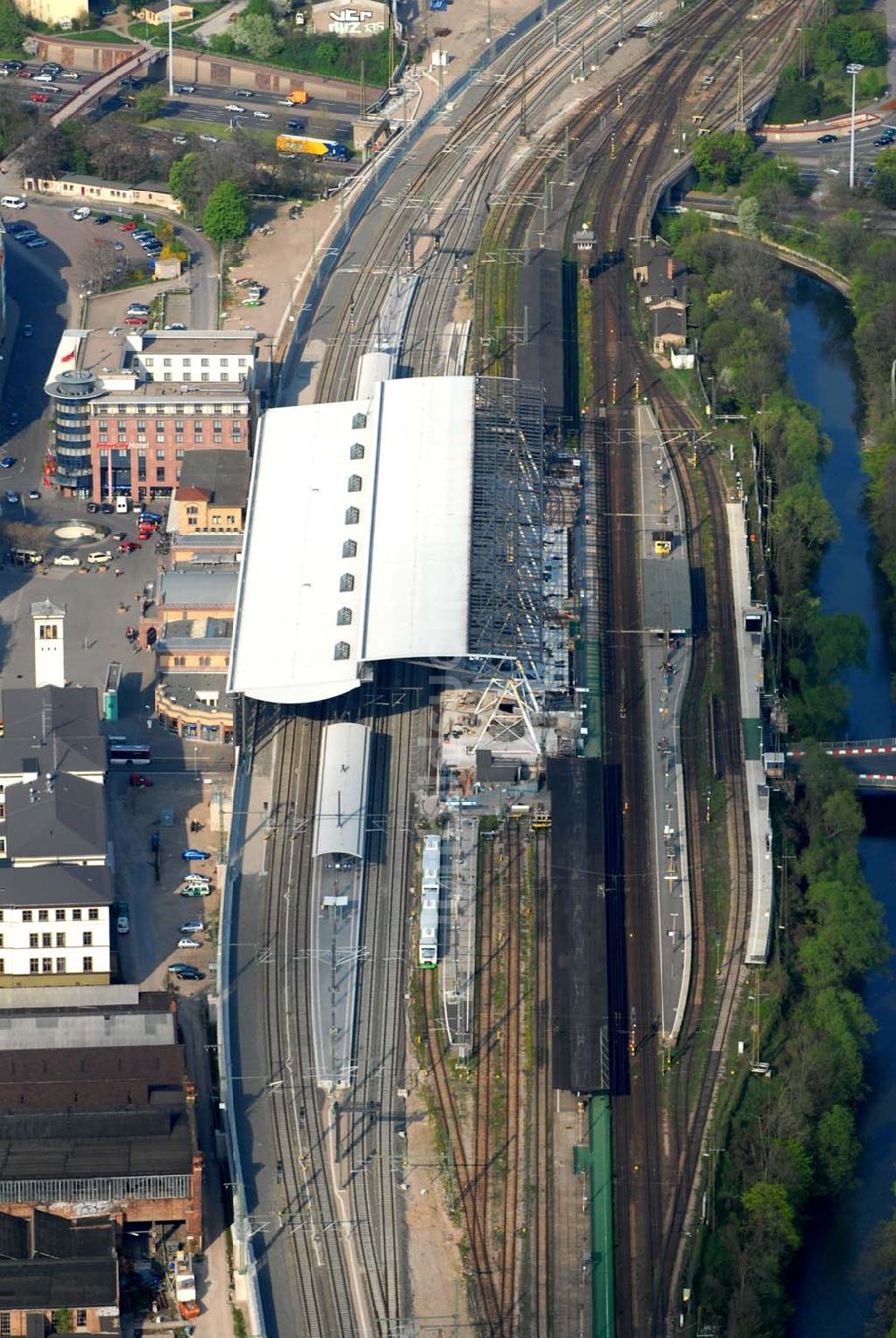 Luftbild Erfurt - Erfurt Hauptbahnhof