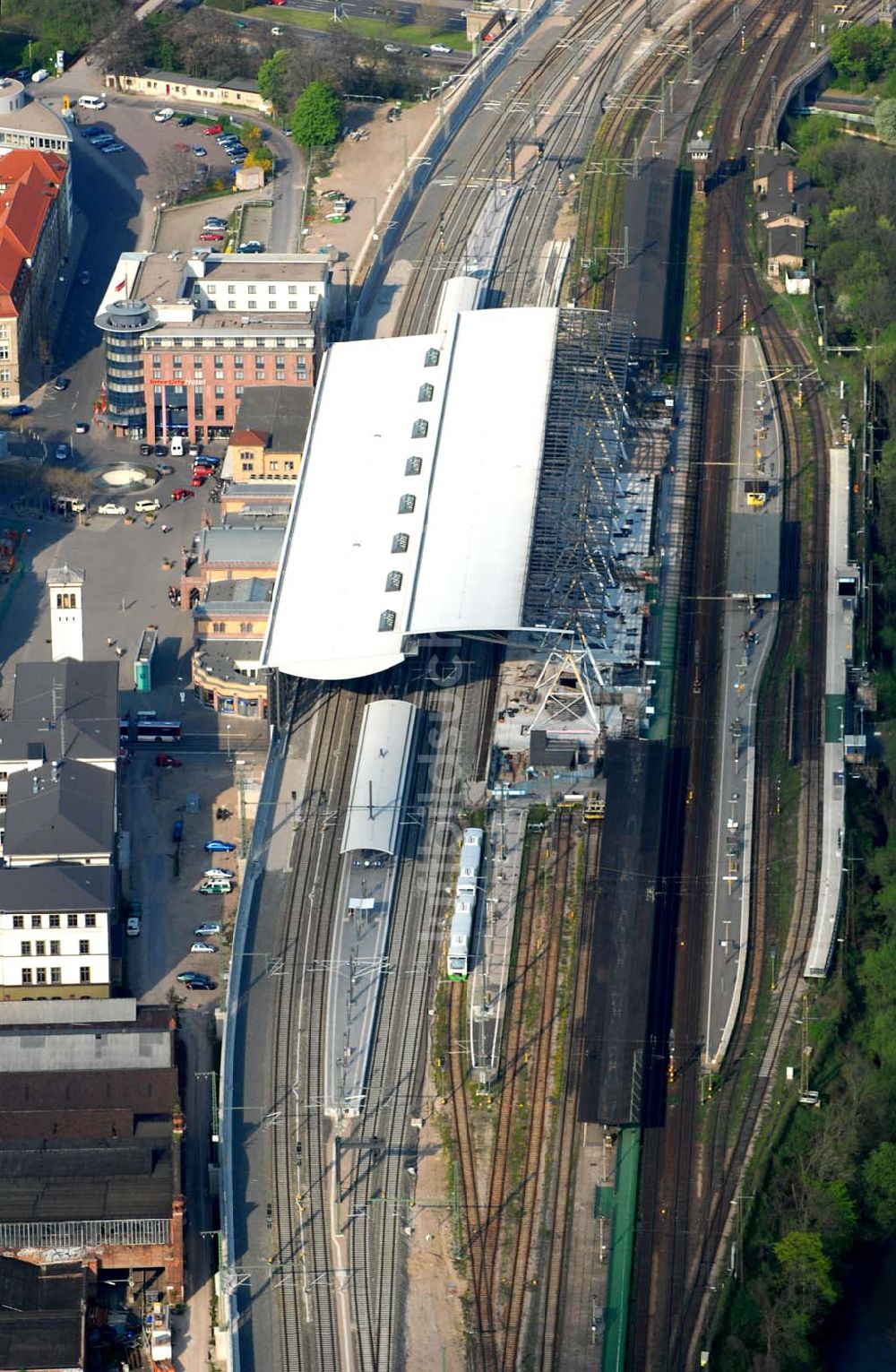 Luftbild Erfurt - Erfurt Hauptbahnhof