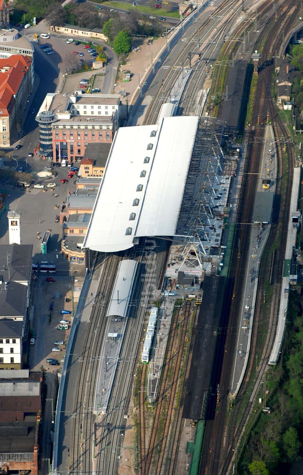 Luftaufnahme Erfurt - Erfurt Hauptbahnhof