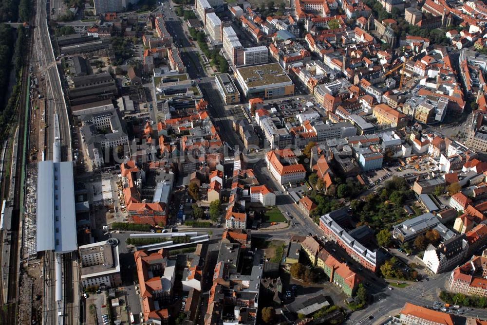 Erfurt aus der Vogelperspektive: Erfurt Hauptbahnhof