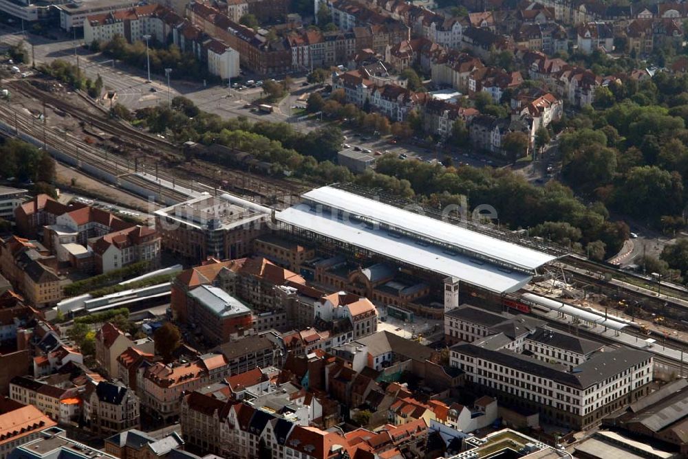 Luftaufnahme Erfurt - Erfurt Hauptbahnhof