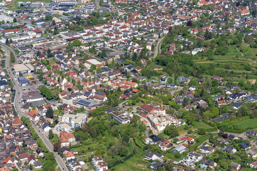 Luftaufnahme Ettenheim - Ergänzungsbau am Klinikgelände Innovatives Zentrum für Gesundheit in Ettenheim im Bundesland Baden-Württemberg, Deutschland