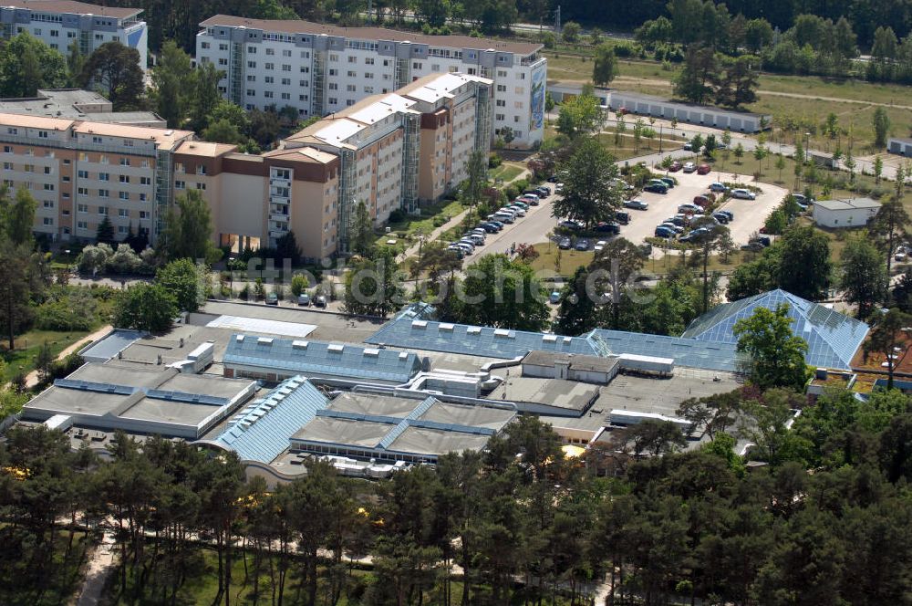 Binz von oben - Erlebnisbad Vitamar des IFA Rügen Hotel & Ferienpark in Binz