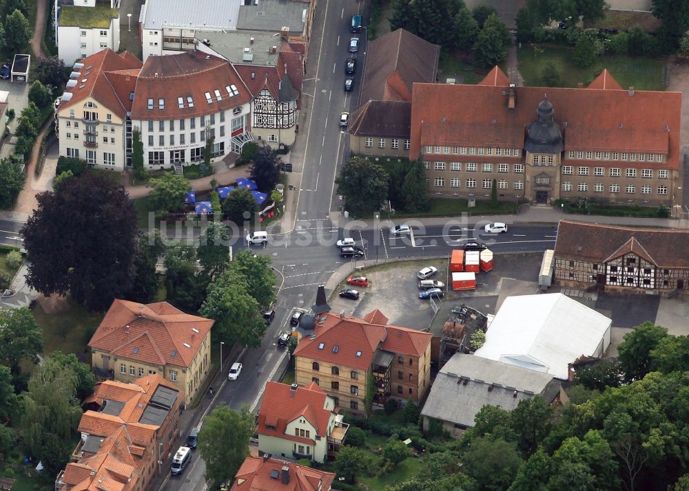 Luftbild Eisenach - Ernst-Abbe-Gymnasium in Eisenach im Bundesland Thüringen