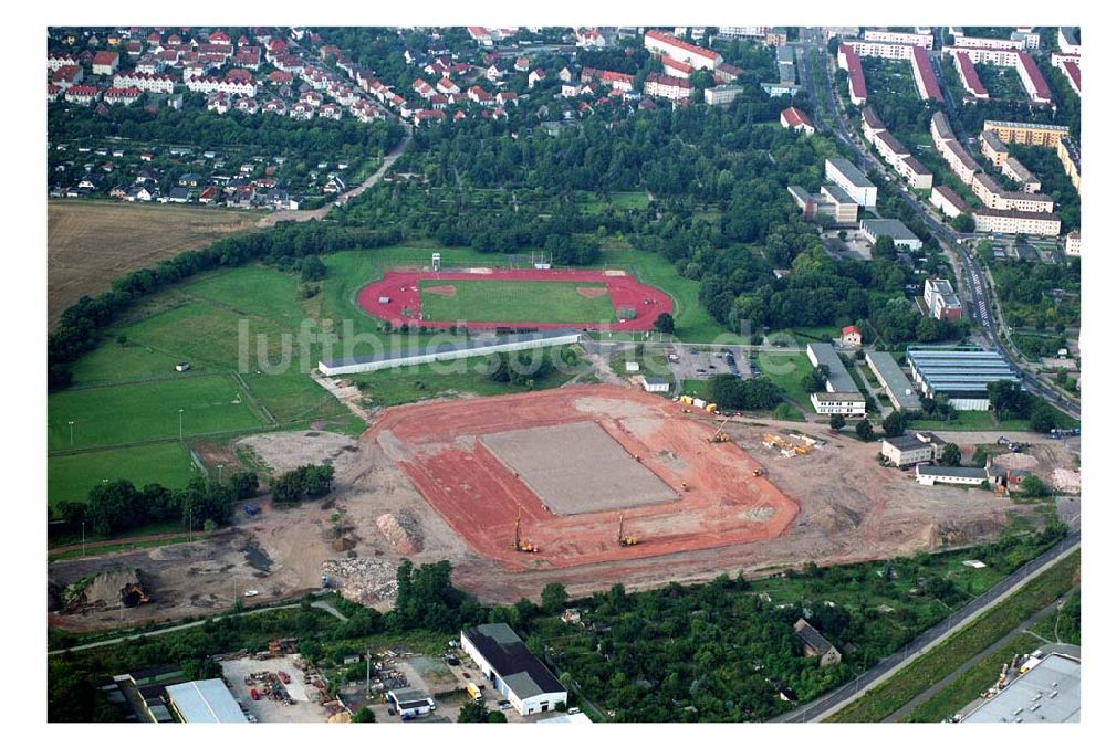 Luftaufnahme Magdeburg - Ernst-Grube-Stadion Magdeburg