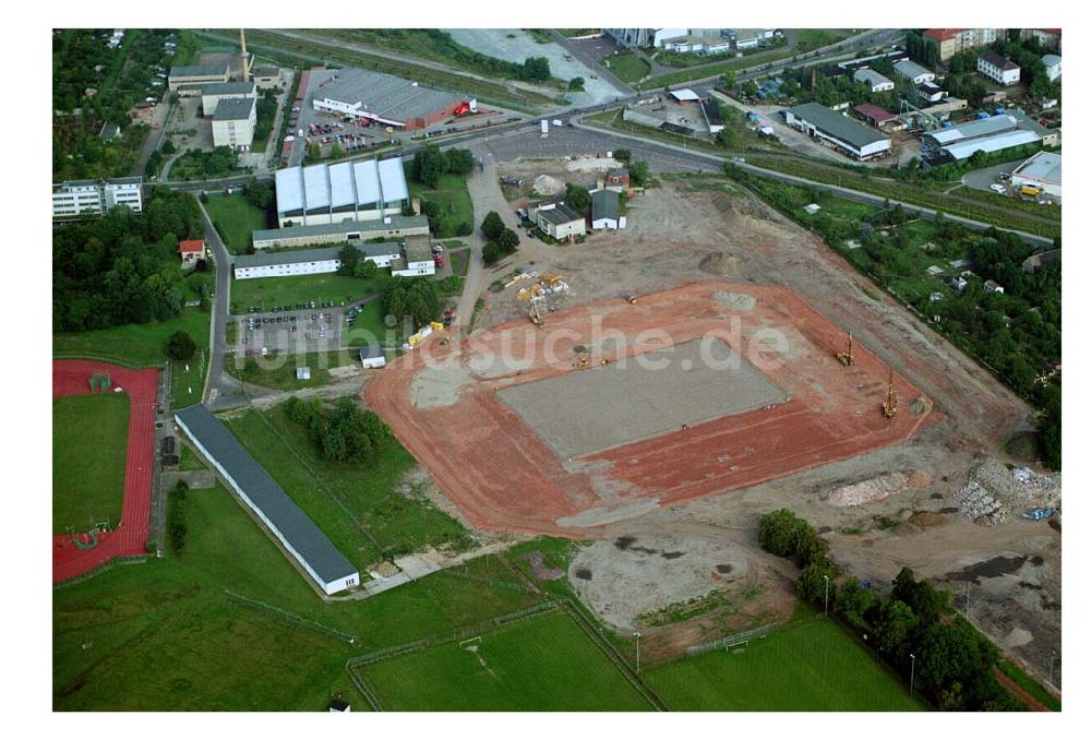 Luftbild Magdeburg - Ernst-Grube-Stadion Magdeburg