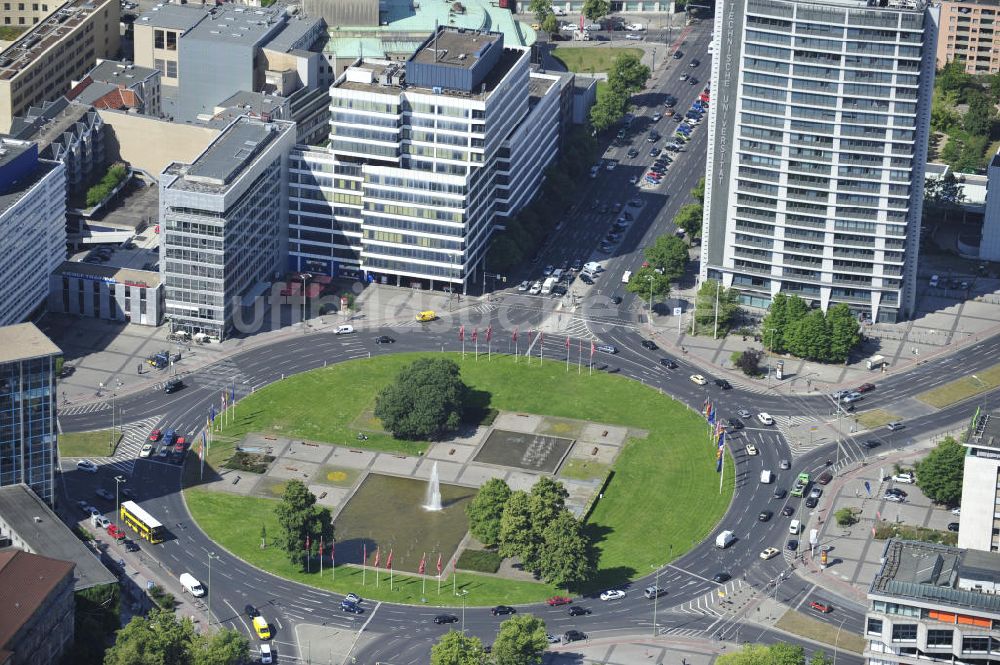 Luftaufnahme Berlin - Ernst-Reuter-Platz in Charlottenburg in Berlin