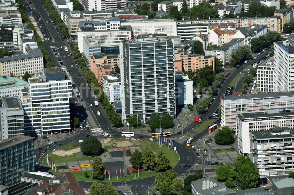 Luftaufnahme Berlin - Ernst-Reuter-Platz im Innenstadt- Zentrum in Berlin