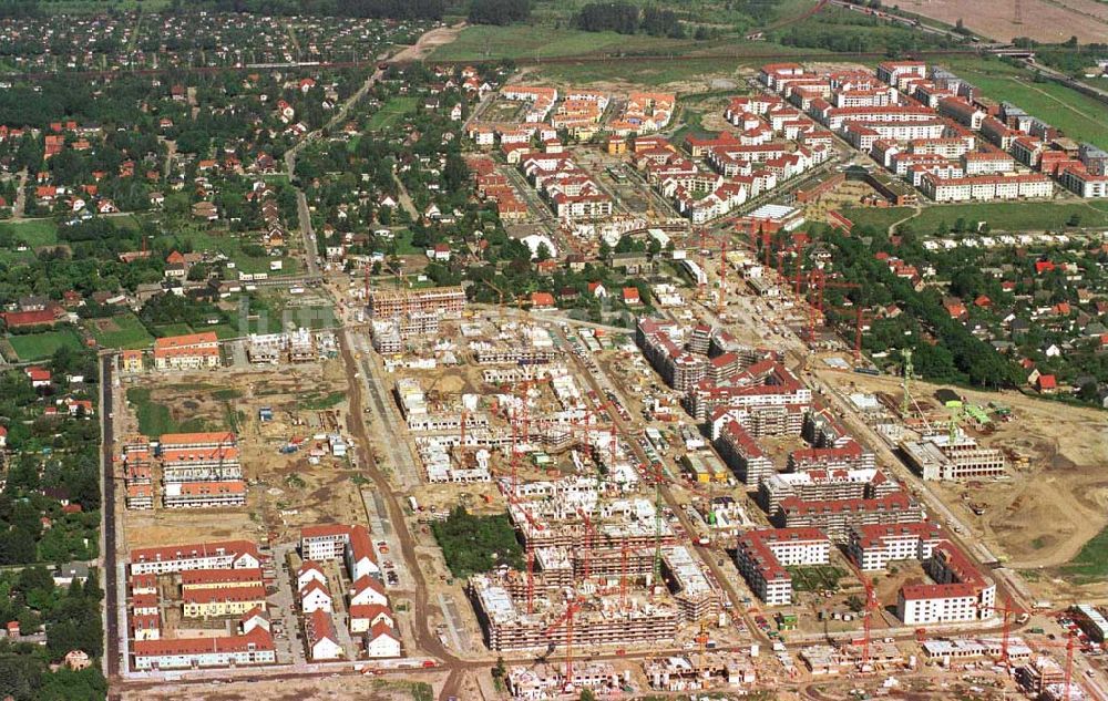 Luftaufnahme Berlin - Karow - Errichtung von Neubauwohnungen in Karow-Nord.