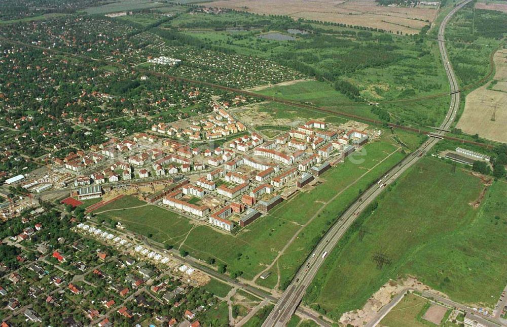 Luftaufnahme Berlin - Karow - Errichtung von Neubauwohnungen in Karow-Nord.