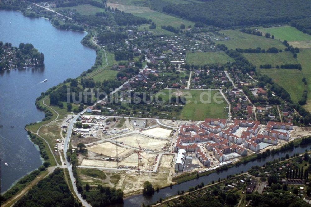 Luftaufnahme Berlin / Hennigsdorf / BRB - Errichtung eines neuen Wohngebietes in Hennigsdorf-Süd 1995