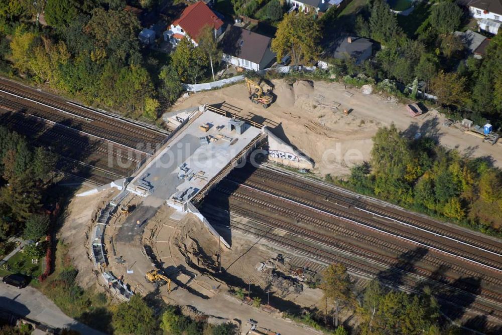 Berlin-Kaulsdorf aus der Vogelperspektive: Ersatzbau Kaulsdorfer Brücke