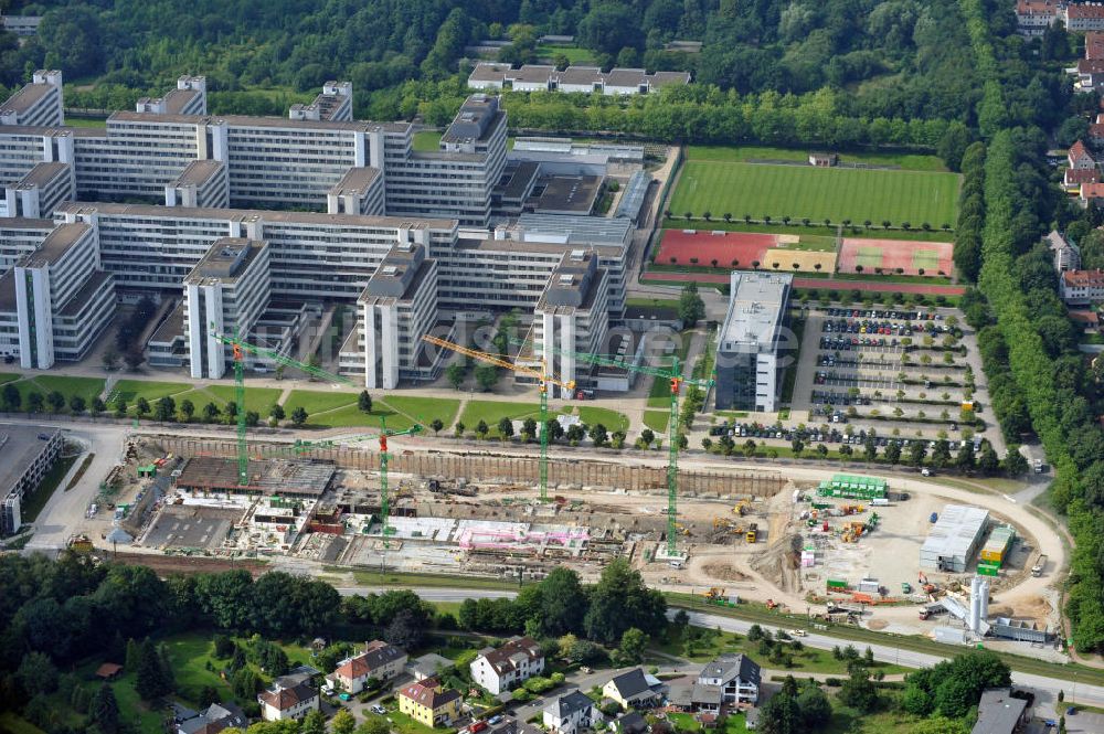 Bielefeld von oben - Ersatzbau Universität Bielefeld