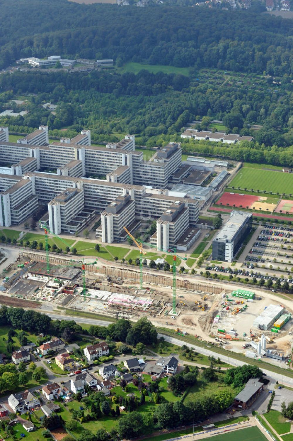 Luftbild Bielefeld - Ersatzbau Universität Bielefeld