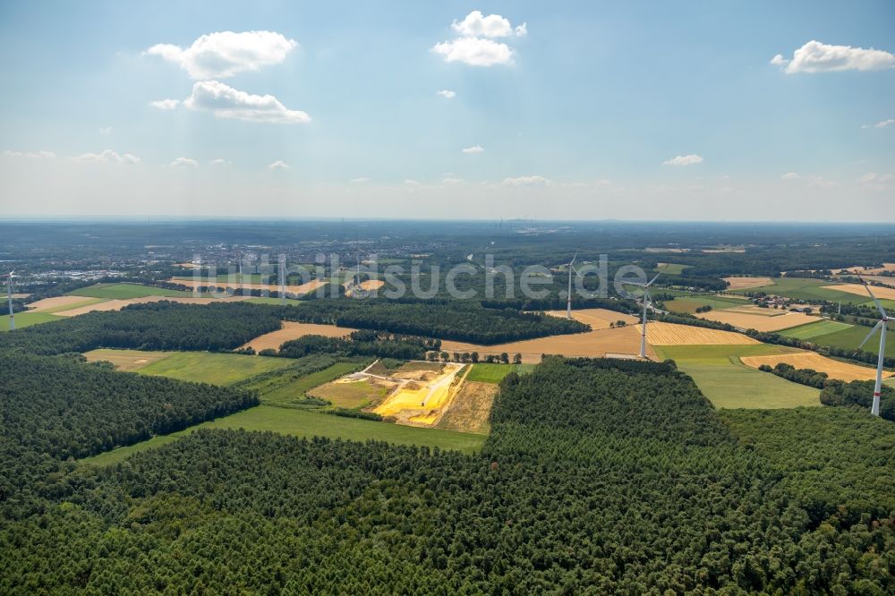 Luftaufnahme Haltern am See - Erschließungs - und Aufschüttungs- Arbeiten in Haltern am See im Bundesland Nordrhein-Westfalen, Deutschland