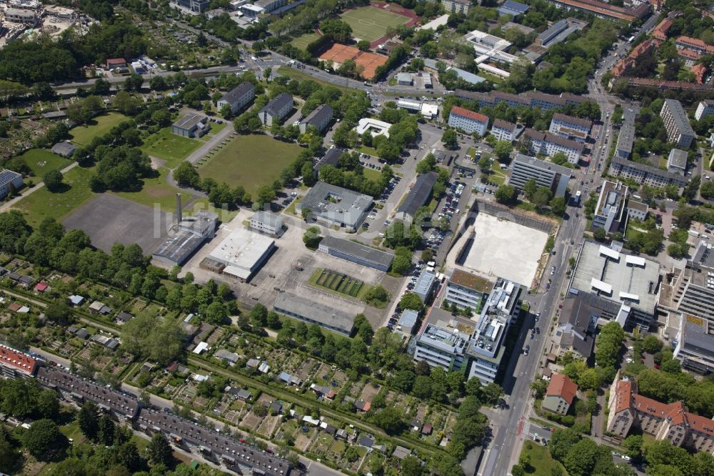 Luftbild Mainz - Erweiterung Forschungs- Gebäude und Bürokomplex des Unternehmens Biontech in Mainz im Bundesland Rheinland-Pfalz