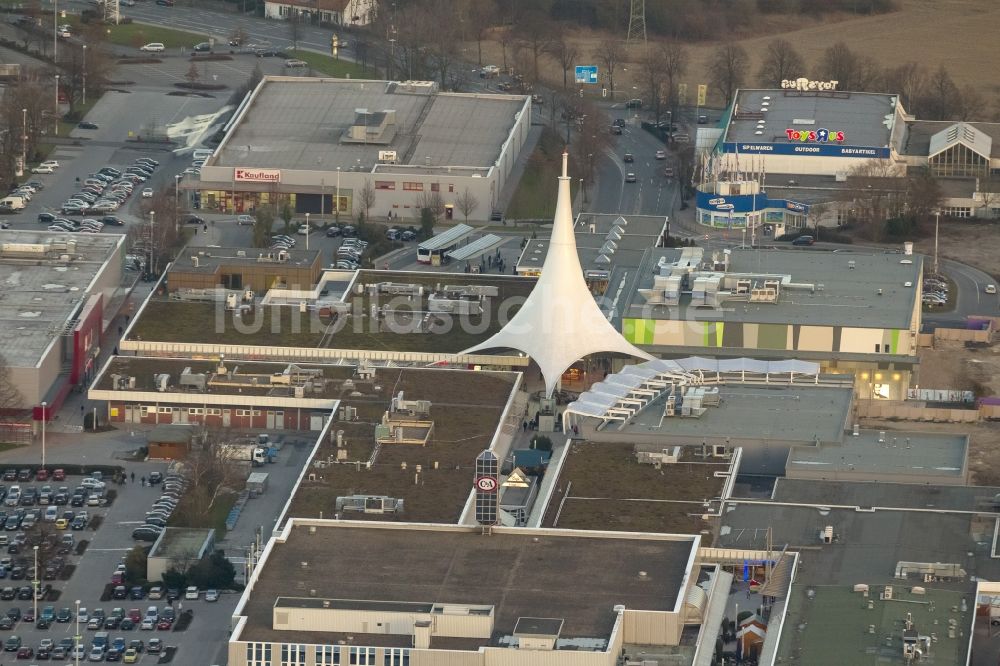 Luftbild Bochum - Erweiterung und Umbau des Einkaufszentrum an der A40 Ruhrpark in Bochum im Bundesland Nordrhein-Westfalen NRW