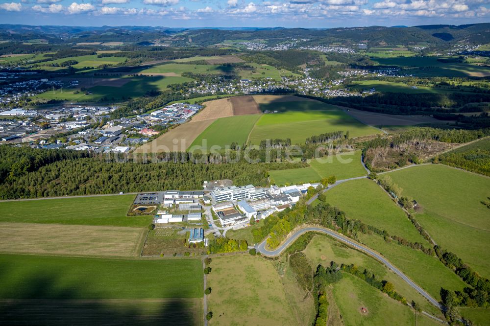 Luftaufnahme Grafschaft - Erweiterungs- Baustelle am Institut Fraunhofer-Institut für Molekularbiologie und Angewandte Ökologie in Grafschaft im Bundesland Nordrhein-Westfalen, Deutschland