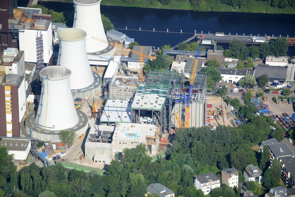 Berlin von oben - Erweiterungs- Baustelle am Kraftwerk Berlin Lichterfelde