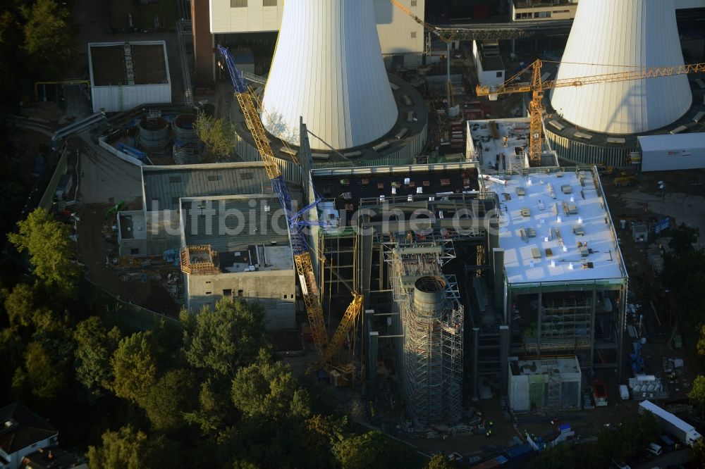 Berlin aus der Vogelperspektive: Erweiterungs- Baustelle am Kraftwerk Berlin Lichterfelde