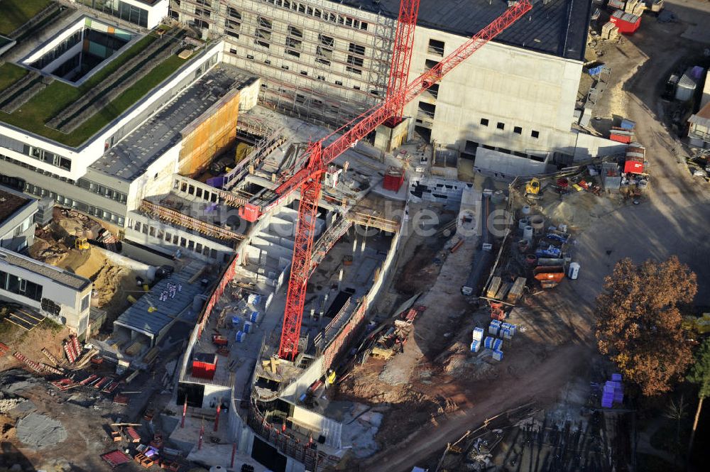 Luftaufnahme Gera - Erweiterungs- Baustelle des SRH Wald-Klinikum Gera