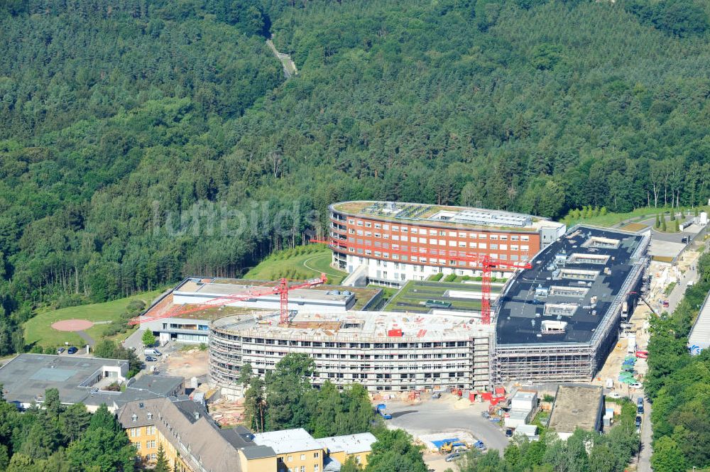 Luftaufnahme Gera - Erweiterungs- Baustelle des SRH Wald-Klinikum Gera