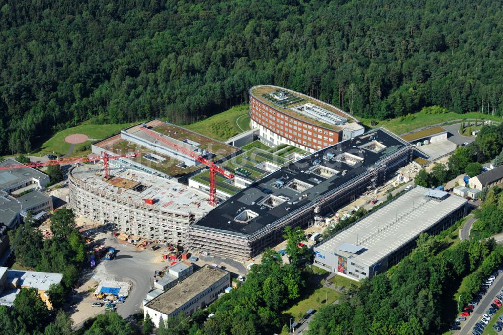 Luftaufnahme Gera - Erweiterungs- Baustelle des SRH Wald-Klinikum Gera