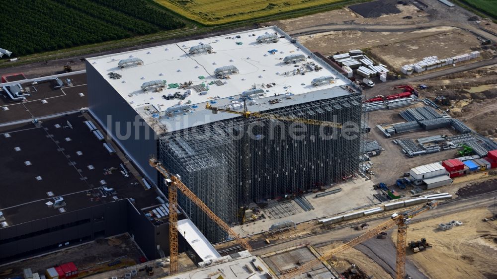 Luftaufnahme Grafschaft - Erweiterungs - Neubau - Baustelle auf dem Werksgelände der Haribo GmbH in Grafschaft im Bundesland Rheinland-Pfalz, Deutschland