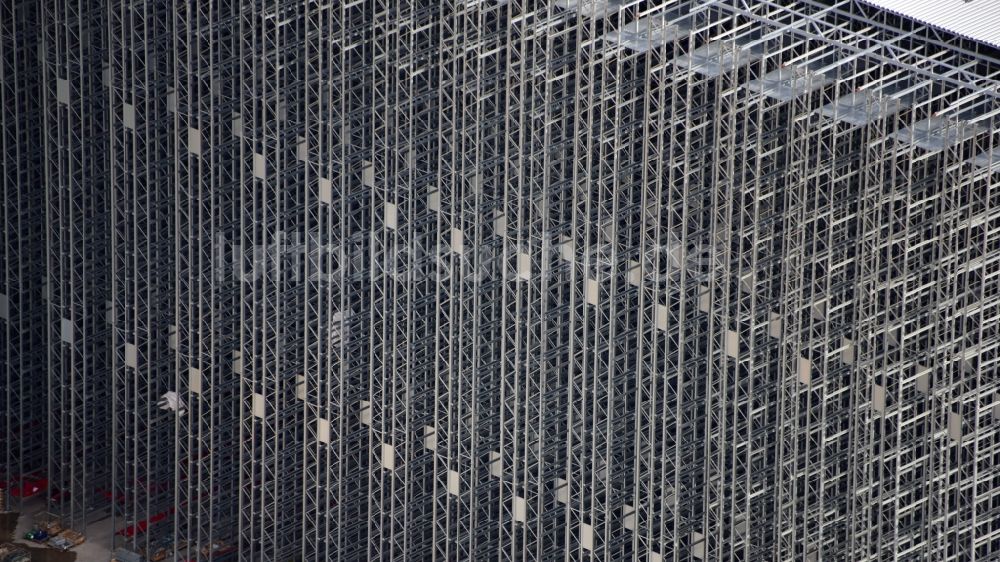 Grafschaft von oben - Erweiterungs - Neubau - Baustelle auf dem Werksgelände der Haribo GmbH in Grafschaft im Bundesland Rheinland-Pfalz, Deutschland