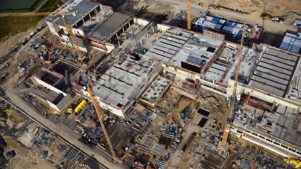 Luftbild Grafschaft - Erweiterungs - Neubau - Baustelle auf dem Werksgelände der Haribo GmbH in Grafschaft im Bundesland Rheinland-Pfalz, Deutschland