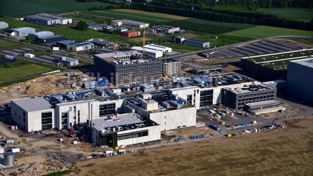 Luftbild Grafschaft - Erweiterungs - Neubau - Baustelle auf dem Werksgelände der Haribo GmbH in Grafschaft im Bundesland Rheinland-Pfalz, Deutschland