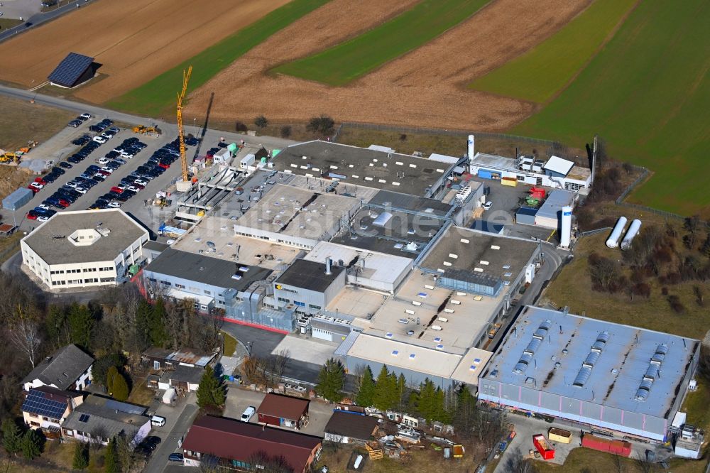 Luftaufnahme Mistelgau - Erweiterungs - Neubau - Baustelle auf dem Werksgelände Kennametal GmbH & Co. KG in Mistelgau im Bundesland Bayern, Deutschland