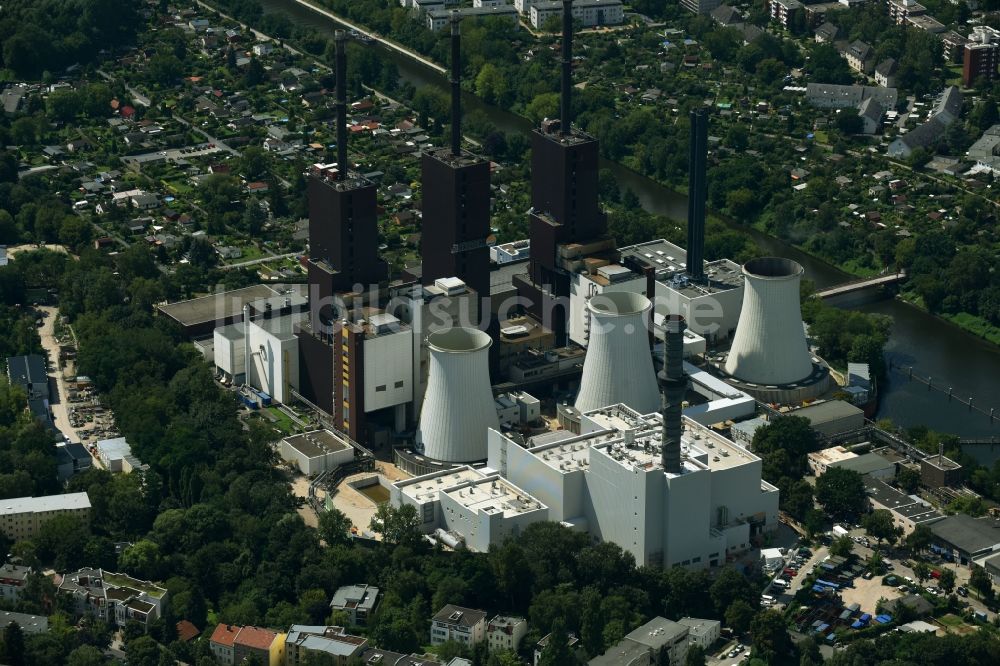 Luftbild Berlin - Erweiterungs- Neubau am Kraftwerk Berlin Lichterfelde