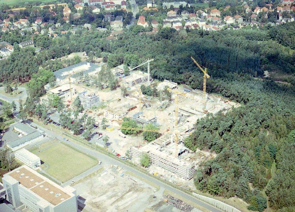 Dresden-Klotsche aus der Vogelperspektive: Erweiterungsbau am Gebäude der Siemens Microelectronics Center GmbH & Co