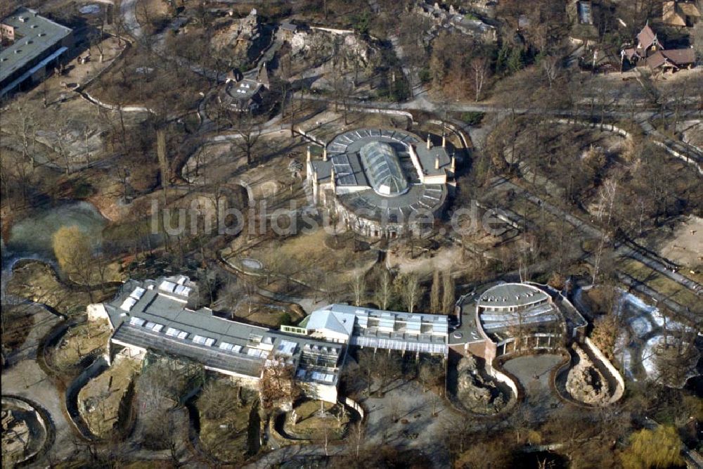 Berlin - Charlottenburg von oben - Erweiterungsbau auf dem Gelände des Berliner Zoo`s in Berlin Charlottenburg