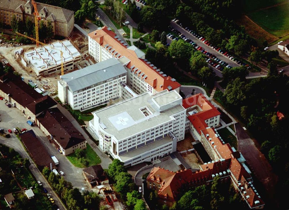 Luftbild Aue / Vogtland - Erweiterungsbau am HELIOS Klinikum Aue (03771) 721323, Gartenstr. 6, 08280 Aue.