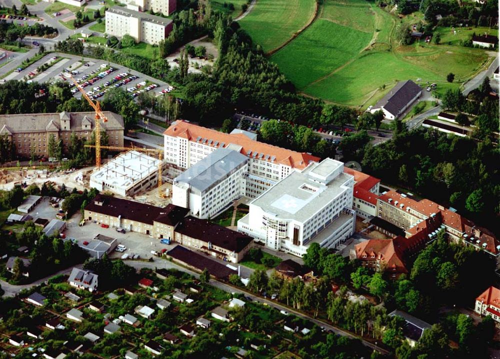 Luftaufnahme Aue / Vogtland - Erweiterungsbau am HELIOS Klinikum Aue (03771) 721323, Gartenstr. 6, 08280 Aue