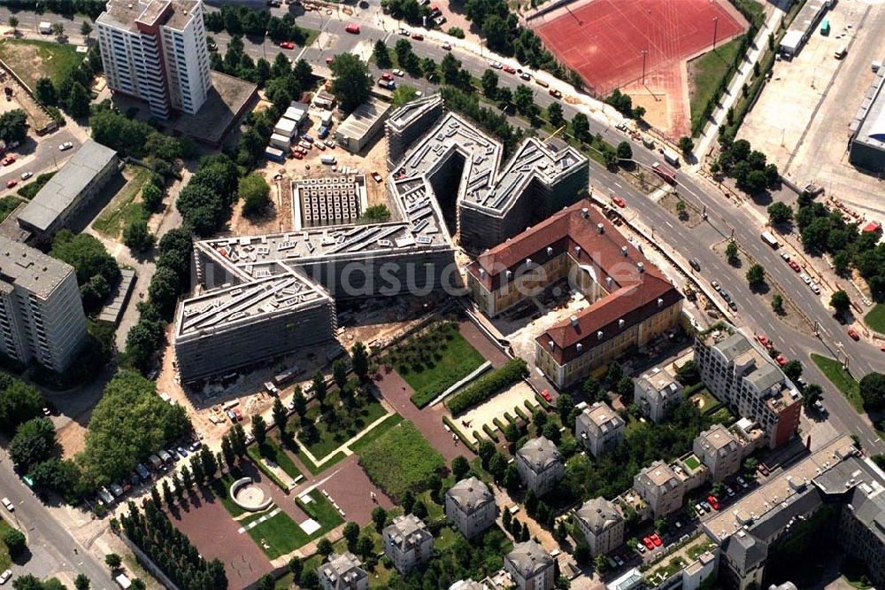 Luftaufnahme Berlin-Kreuzberg - Erweiterungsbau des Jüdischen Museums an der Lindenstraße