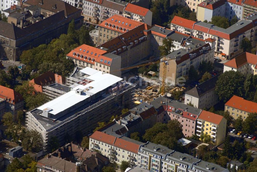 Berlin von oben - Erweiterungsbau am Krankenhaus Lichtenberg