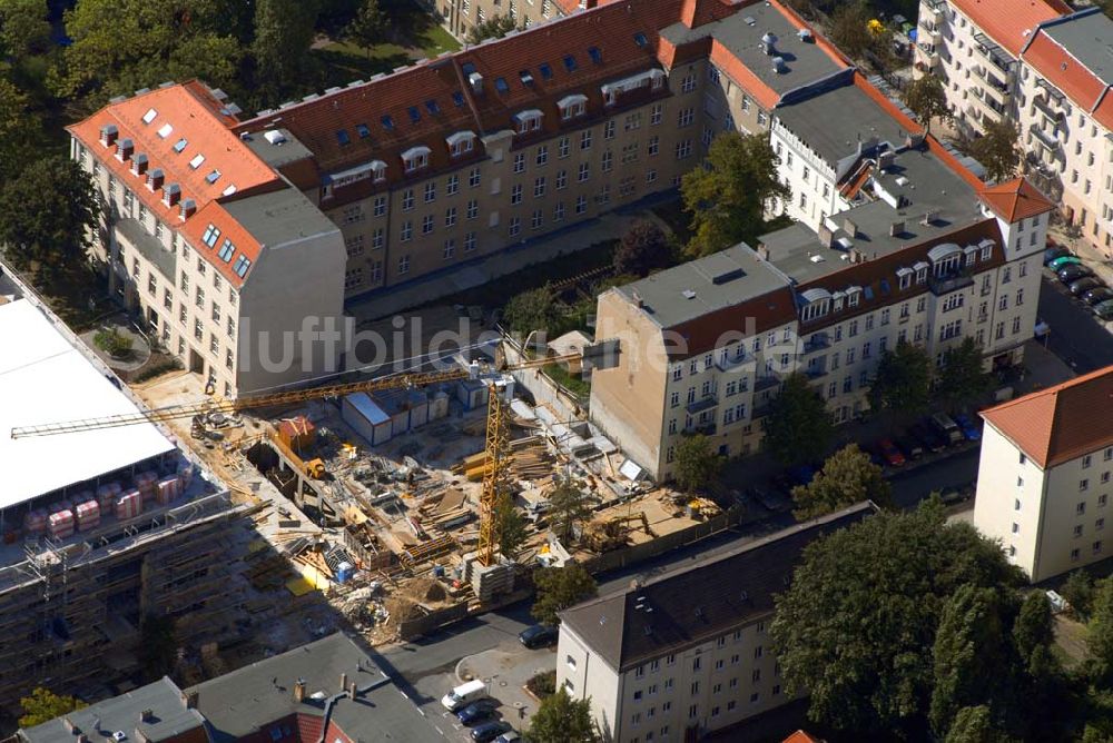 Luftbild Berlin - Erweiterungsbau am Krankenhaus Lichtenberg