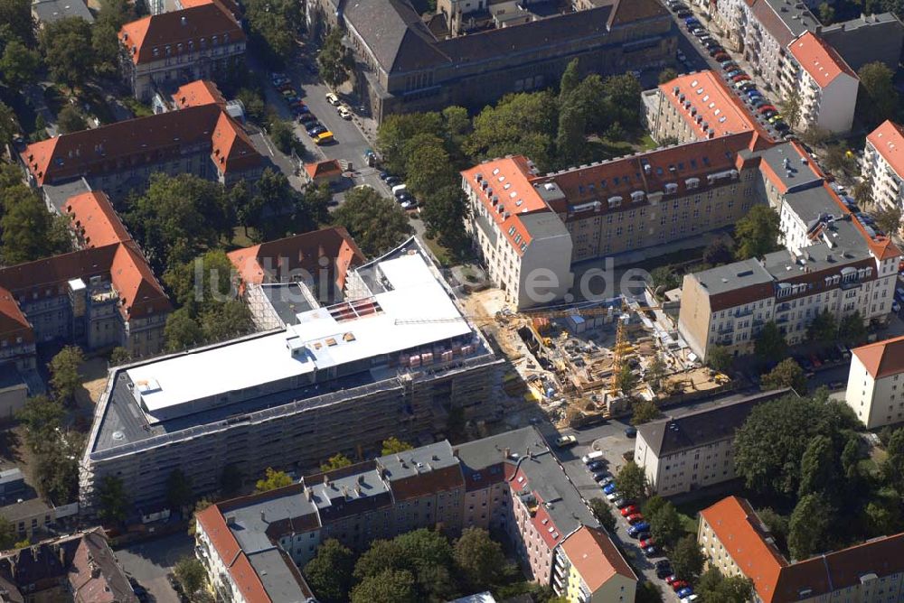 Luftaufnahme Berlin - Erweiterungsbau am Krankenhaus Lichtenberg