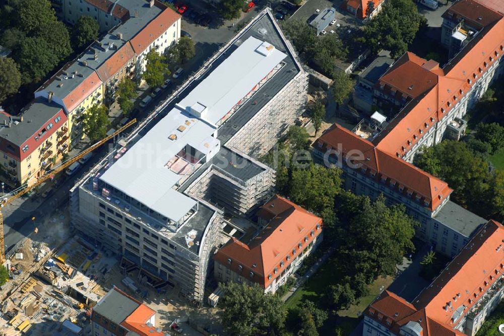 Luftbild Berlin - Erweiterungsbau am Krankenhaus Lichtenberg