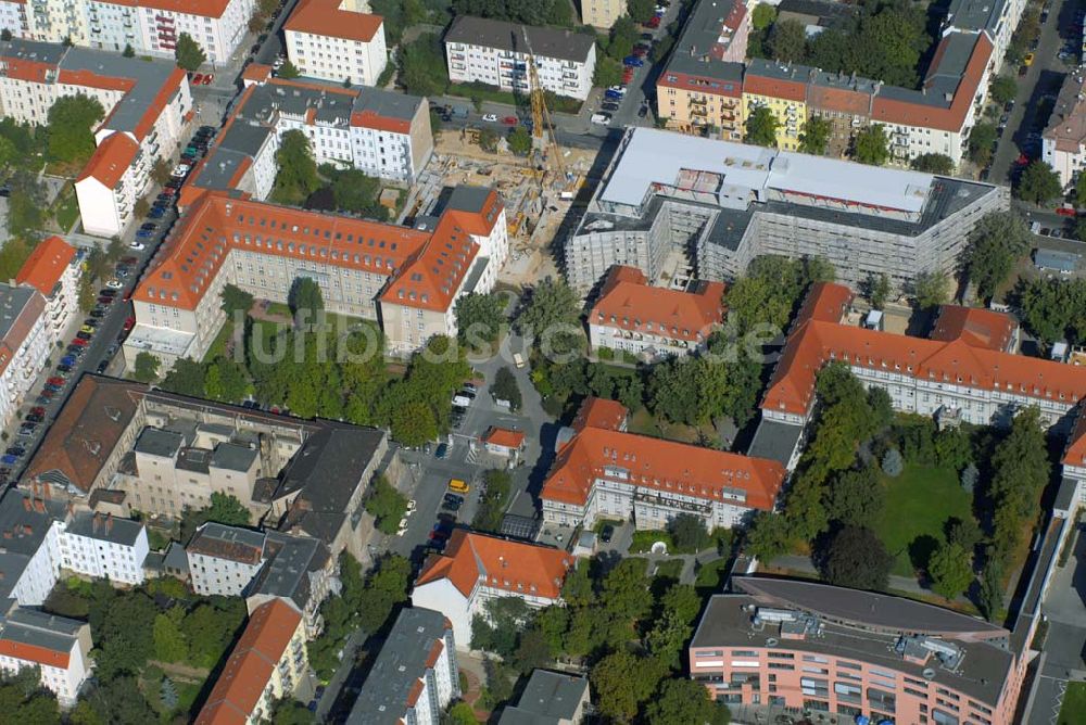 Berlin von oben - Erweiterungsbau am Krankenhaus Lichtenberg