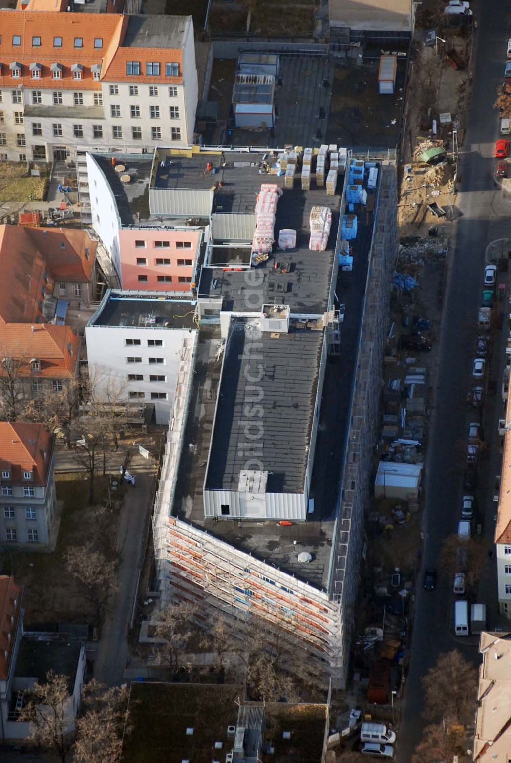 Berlin - Lichtenberg von oben - Erweiterungsbau am Krankenhaus Lichtenberg