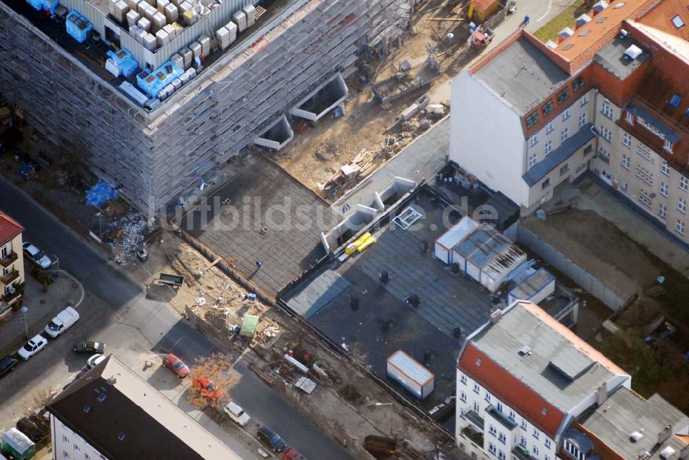 Luftbild Berlin - Lichtenberg - Erweiterungsbau am Krankenhaus Lichtenberg